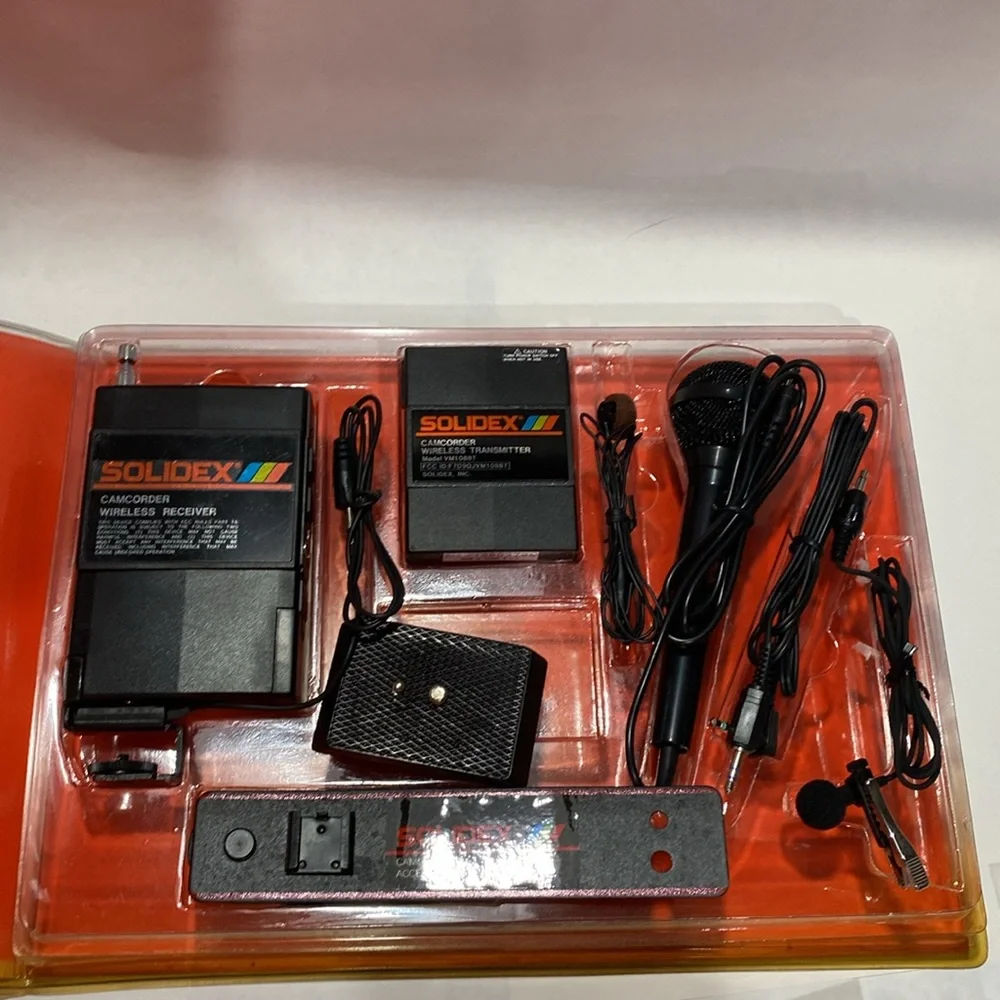 Solidex Magic Mike II Camcorder wireless microphone system twin channel 2 micro